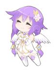  angel_wings braid breasts chibi closed_eyes four_goddesses_online:_cyber_dimension_neptune hair_ornament highres long_hair looking_at_viewer medium_breasts neptune_(series) niwaka_potato purple_hair purple_heart twin_braids very_long_hair wings 