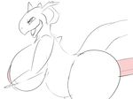  all_fours animated anthro anthrofied balls big_breasts big_butt breasts butt disembodied_penis doggystyle female from_behind_position male nidoqueen nintendo open_mouth pcred566 penis pok&eacute;mon sex sketch smile video_games 