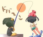  1boy 1girl female_protagonist_(pokemon_sm) fishing hau_(pokemon) pokemon pokemon_(game) pokemon_sm 