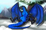  avezola azura beckoning belly bulge dragon female ice invalid_tag luring unbirthing vore 