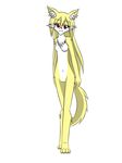  anthro breasts canine cute featureless_breasts featureless_crotch female fox fur kemono mammal nude ouko solo standing ultron98 yellow_fur 