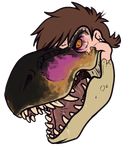  binturongboy dinosaur drooling saliva teeth theropod transformation tyrannosaurus_rex 
