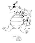  belly big_belly dragonite flaaffy longlevy nintendo oral_vore pok&eacute;mon video_games vore 