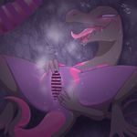  artist_request black_eyes censored open_mouth pokemon pussy salazzle tongue 