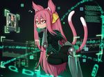  1girl arc_system_works blazblue candy cosplay cyberspace female lollipop nekomimi persona solo 