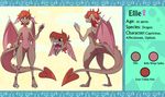  4_toes anthro big_teeths blitzdrachin dragon fangs female model_sheet open_mouth toes wide_hips wings 