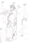  bear belly clayton_bear mammal overweight showers vanshart 