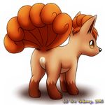  2015 anus butt canine edit female feral fox mammal multi_tail nintendo nude pok&eacute;mon pussy rear_view simple_background solo standing tre_pinkney video_games vulpix 