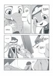  2016 anthro black_and_white canine clothed clothing comic costume dialogue disney elephant_suit english_text female finnick food fox group hard_translated hat hi_res inumimi_moeta judy_hopps lagomorph male mammal manga monochrome nick_wilde police_uniform popsicle rabbit text uniform zootopia 