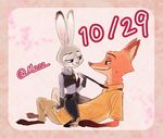  2016 anthro canine disney female fox fur judy_hopps lagomorph m-2-2-2 male mammal nick_wilde rabbit zootopia 