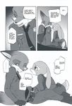  2016 anthro black_and_white bulletproof_vest canine clothed clothing comic dialogue disney duo english_text female fox hard_translated hi_res inumimi_moeta judy_hopps lagomorph male mammal manga monochrome nick_wilde police_uniform rabbit text uniform zootopia 