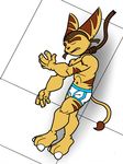  2016 anthro briefs brown_fur claws clothing eyes_closed fur headgear how-did-we-get-here lombax male mammal mostly_nude noose open_mouth ratchet ratchet_and_clank rope solo solo_focus stripes tail_tuft tuft unconscious underwear video_games yellow_fur 