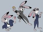  2016 anthro disney female judy_hopps lagomorph mammal rabbit rikuta zootopia 