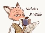  2016 anthro canine disney fox fur male mammal nick_wilde rikuo_(artist) zootopia 