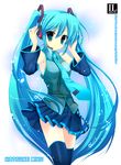  hatsune_miku headphones indico_lite mitha thigh-highs vocaloid 