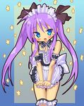  alternate_costume blue_eyes enmaided hiiragi_kagami kink long_hair lucky_star maid purple_hair solo twintails 