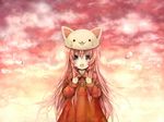  :3 animal_hat anko_kinako blue_eyes cat_hat clenched_hands hat long_hair looking_at_viewer megurine_luka megurine_luka_(toeto) pink_hair solo tears toeto_(vocaloid) vocaloid 
