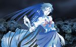  blood_(anime) blue diva otonashi_saya polychromatic seifuku twins vampire 