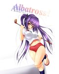  breasts buruma fct golf_club gym_uniform kooh large_breasts long_hair pangya purple_hair solo twintails 