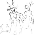  2016 breasts charizard claws dragon fire hands_on_hips harpseal horn mega_charizard mega_charizard_x mega_evolution multicolored_skin nintendo non_mammalian_breasts pok&eacute;mon signature sketch standing starring two_tone_skin video_games wide_hips 
