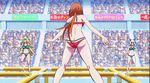  5girls animated animated_gif ass black_hair blonde_hair blue_hair hanayama_saki hip_attack keijo!!!!!!!! kotone_fujisaki kusakai_mio miyata_sayaka multiple_girls nami_nanase orange_hair purple_hair subtitled swimsuit water white_hair 