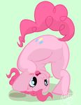  blue_eyes blush butt cutie_mark earth_pony edit equine feral friendship_is_magic hair horse m@rt mammal my_little_pony open_mouth pink_hair pinkie_pie_(mlp) pony simple_background solo 