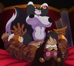  &lt;3 2016 anthro armello breasts cowgirl_position feline female lion magna_(armello) male male/female mammal nipples on_top sex sssonic2 the_king_(armello) 