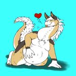  &lt;3 ambiguous_gender anthro azathura belly big_belly claws dragon fur furred_dragon neck_bulge swallowing tongue tongue_out vore 