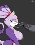  anthro areola blaze_the_cat breasts cat clothing cum cum_on_breasts duo eyelashes faceless_male feline female fur male male/female mammal nipples open_mouth oral penis purple_fur quin-nsfw sonic_(series) tongue white_fur yellow_eyes 