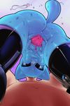  2016 anthro anus blue_skin breasts butt cartoon_network cat duo erection feline female first_person_view hi_res human invalid_tag looking_at_viewer male_pov mammal mature_female mother nicole_watterson parent penis presenting pussy recolor sex spread_pussy spreading the_amazing_world_of_gumball theboogie 