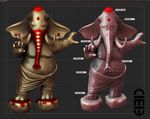  3d_(artwork) ciei3 clothing digital_media_(artwork) elephant ganesha male mamal mammal 
