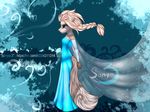  abstract_background almos-tiroshi anthro clothed clothing elsa_(frozen) feline female mammal solo standing 