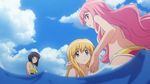  animated animated_gif beach bikini louise_francoise_le_blanc_de_la_valliere multiple_girls screencap sea siesta swimsuit tiffania_westwood zero_no_tsukaima 