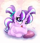  &lt;3 2016 blush equine female friendship_is_magic horn joakaha lying mammal my_little_pony pigtails pink_theme purple_eyes starlight_glimmer_(mlp) unicorn young 
