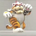  bowser cute dancing eyewear male mario_bros meowser nintendo overweight sunglasses unknown_artist video_games 