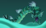  2016 cartoon_network green_eyes green_scales gyarados itoruna malachite_(steven_universe) nintendo open_mouth pok&eacute;mon scales steven_universe_(series) video_games 