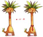  alolan_form commentary exeggutor kataro necktie no_humans palm_tree pokemon pokemon_(creature) tree 