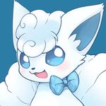  alolan_vulpix ambiguous_gender blue_eyes blush bow canine feral fur hair huiro looking_at_viewer mammal multi_tail nintendo open_mouth pok&eacute;mon smile video_games white_fur white_hair 