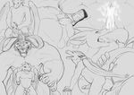  2016 absurd_res after_sex anal anal_penetration anthro anus balls barbed_penis behemoth black_and_white blush bound butt claws close-up cum cum_in_ass cum_inside cum_leaking digital_drawing_(artwork) digital_media_(artwork) dragon duo erection fellatio final_fantasy firondraak from_behind_position half-closed_eyes hi_res horn imminent_sex knot knot_grab larger_male long_tongue looking_down male male/male male_penetrating membranous_wings monochrome multiple_scenes nude open_mouth oral penetration penis perineum raised_tail rimming rope saliva scalie sex size_difference sketch square_enix tail_grab teeth tongue tongue_out video_games western_dragon wings yaroul 
