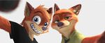  anthro canine clothed clothing disney duo fangs fox fur hair looking_at_viewer male mammal nick_wilde selfie smile teeth white_crest zootopia 