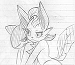  atlas_(artist) duo eeveelution feral greyscale hug leafeon lined_paper monochrome nintendo pencil_(artwork) pok&eacute;mon quilava sketch traditional_media_(artwork) video_games 