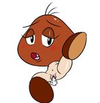 cum female goomba mario_bros nintendo not_furry open_mouth penetration pussy sex simple_background solo thunderfap vaginal video_games white_background 