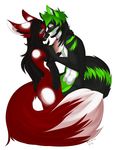  breasts canine female fox foxi fur glasse green_fur mammal piercing red_fur wolf wolfie zakyria 