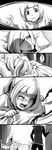  2girls bad_id bad_twitter_id bed chansey closed_eyes comic crying family gen_1_pokemon gladio_(pokemon) greyscale highres lillie_(pokemon) long_hair lusamine_(pokemon) monochrome mother_and_daughter mother_and_son multiple_girls open_mouth pillow pokemon pokemon_(creature) pokemon_(game) pokemon_sm ponytail silent_comic spoilers tears yuuki_(nijiiro_palette) 