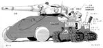 bonaparte_(tank) dominion greyscale ground_vehicle military military_vehicle monochrome motor_vehicle no_humans police tank 