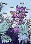  2016 abdominal_bulge anthro areola balls blaze_the_cat breasts cat duo erect_nipples erection feline female male mammal nipples omegazuel_(artist) penetration penis pussy sex small_breasts sonic_(series) sonic_the_werehog vaginal vaginal_penetration werehog 