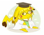  artist_request browne_eyes cosplay_pikachu furry glasses no_humans pokemon 
