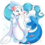  artist_request blue_eyes furry no_humans open_mouth pokemon primarina 