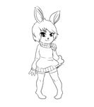  2016 clothed clothing cute digital_media_(artwork) female full-body_portrait happy lagomorph mammal portrait rabbit smile solo sweater sweater_bunny_(character) 