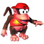  an at backwards diddy hat his invalid_tag kong meme nintendo official_art on pointing video_games with 